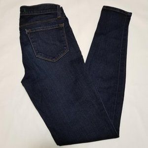 J Brand Dark Wash Starless Mid Rise Skinny Jeans